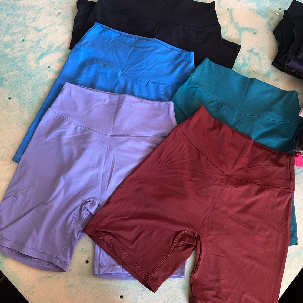 Vibrant Women's High-Waist Bike Shorts bundle (x5)